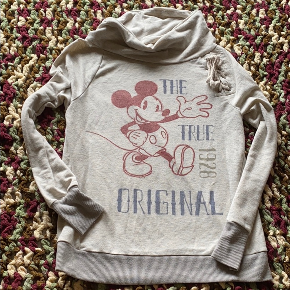 Disney Parks Cowl Neckline Mickey sweater